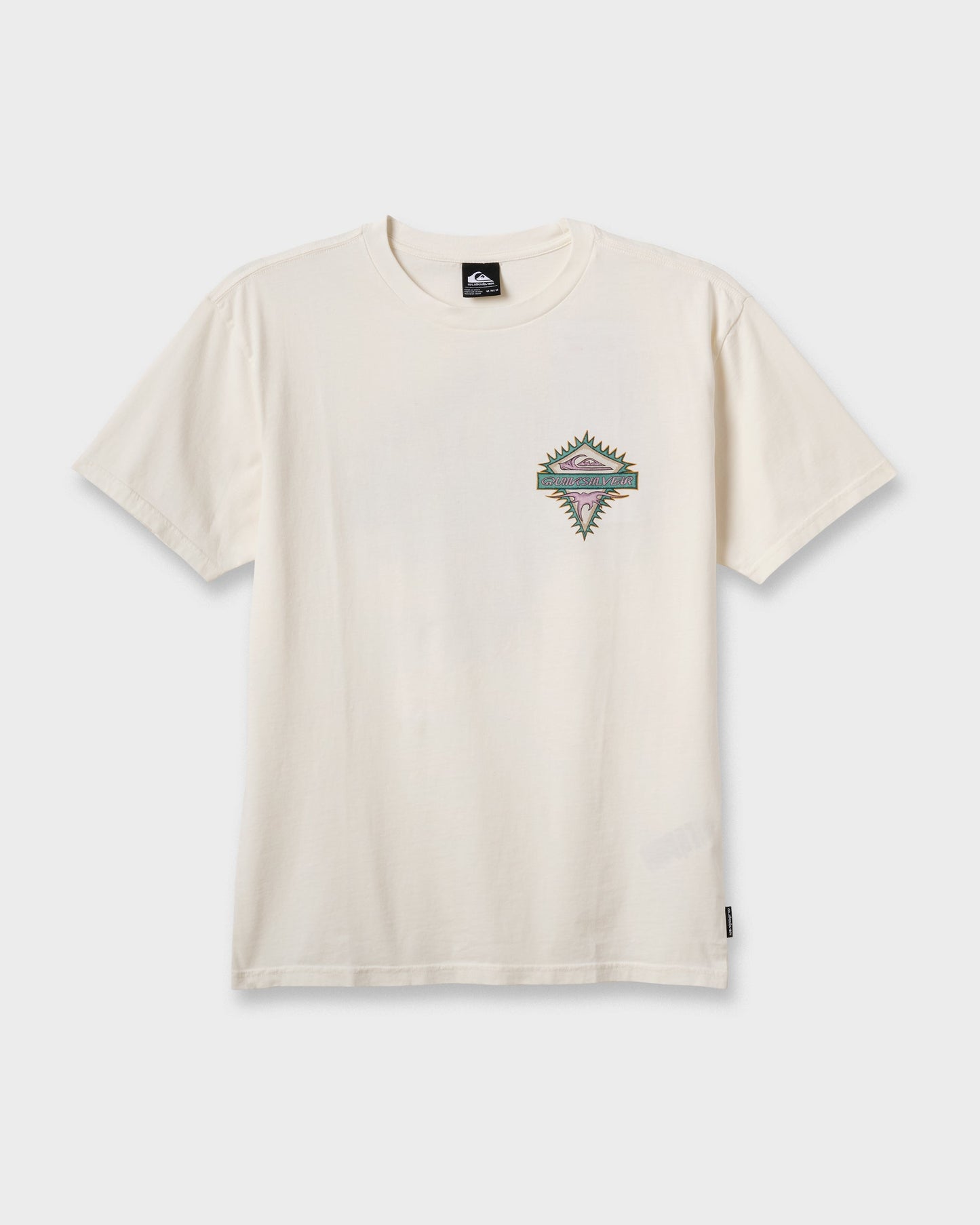 Quick Silver Liberty Spikespigment Dye T-Shirt - Snow White