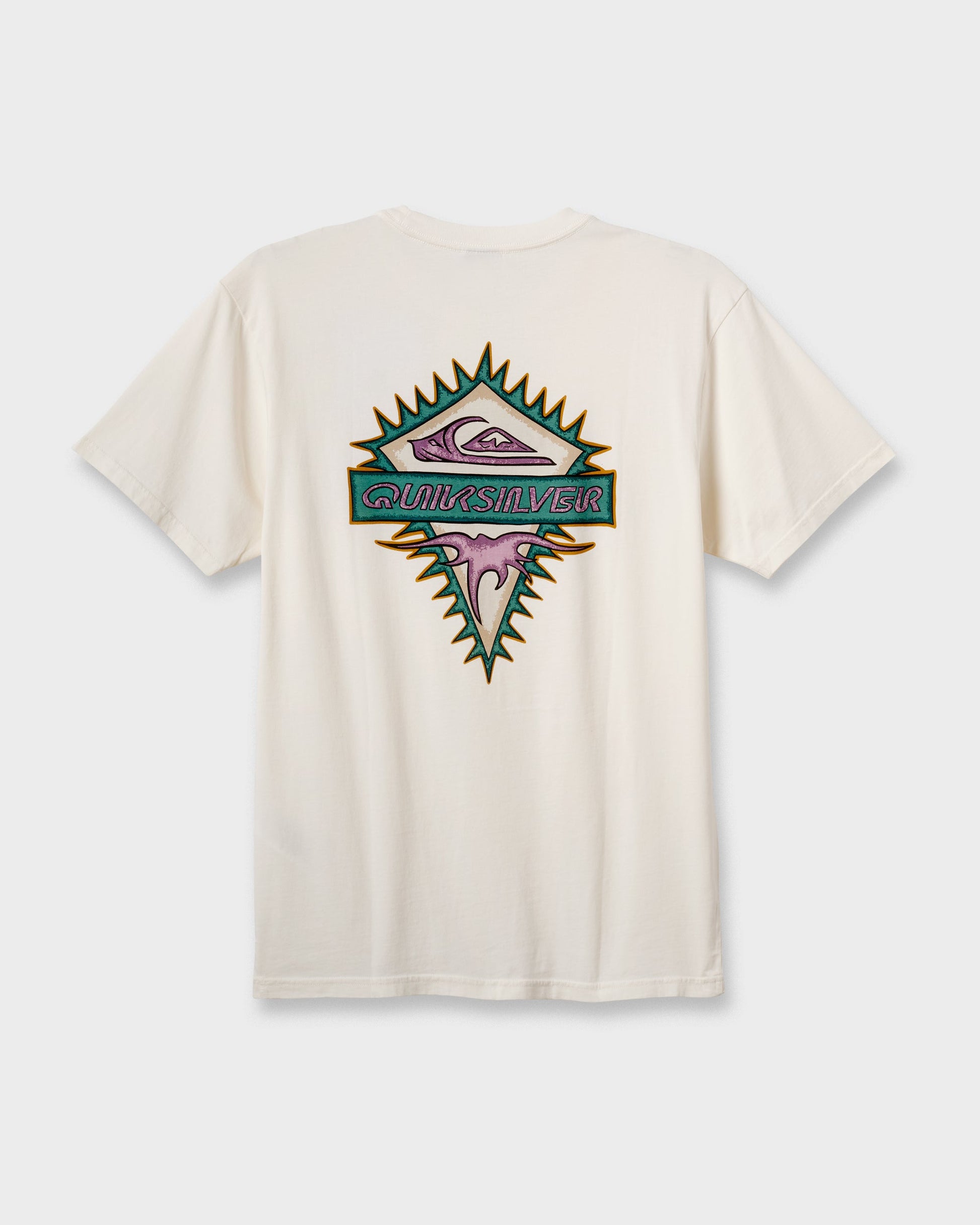 Quick Silver Liberty Spikespigment Dye T-Shirt - Snow White