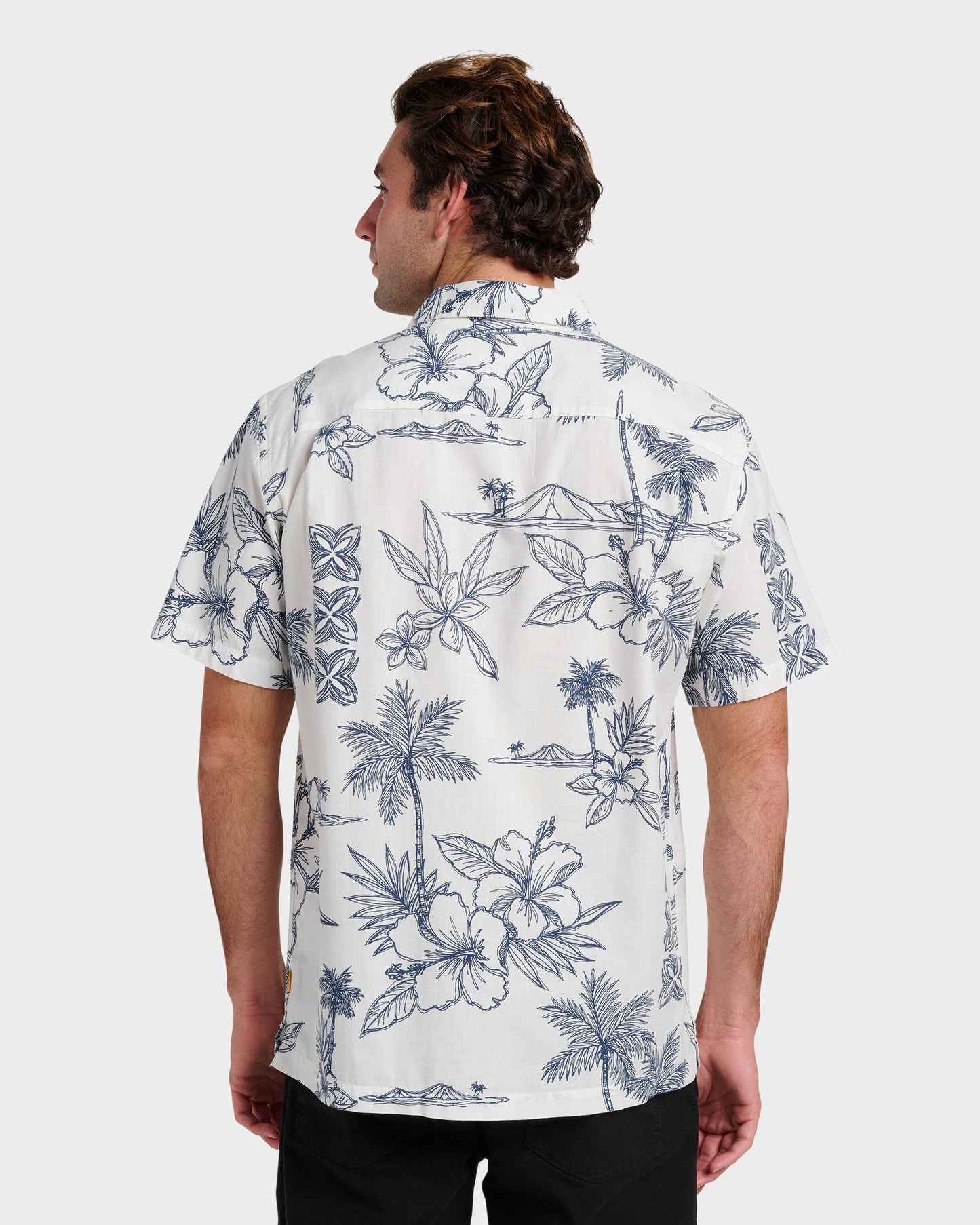 Quick Silver Waterman Scenic Drive Shirt - White