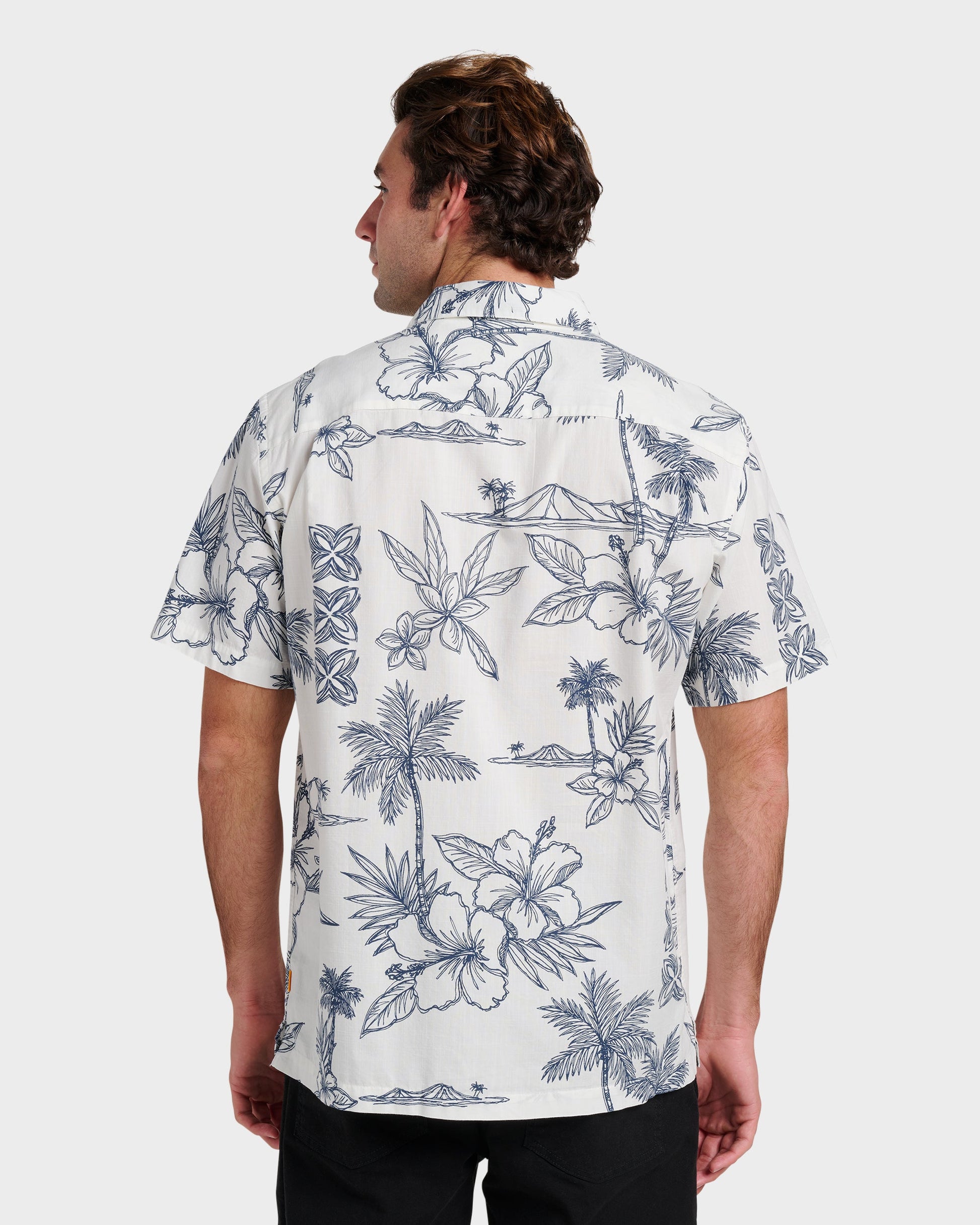 Quick Silver Waterman Scenic Drive Shirt - White