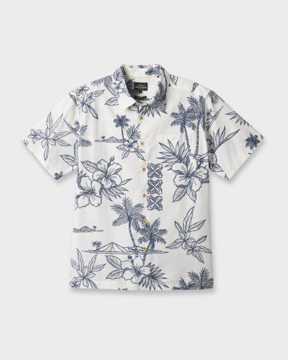 Quick Silver Waterman Scenic Drive Shirt - White