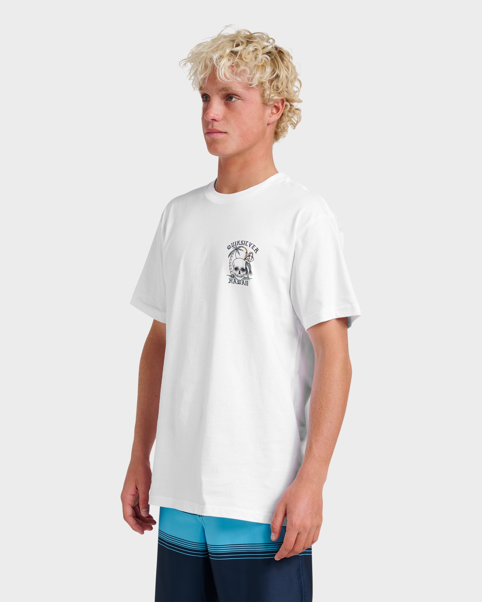Quick Silver Hi Hula Dance Classic T-shirt - White
