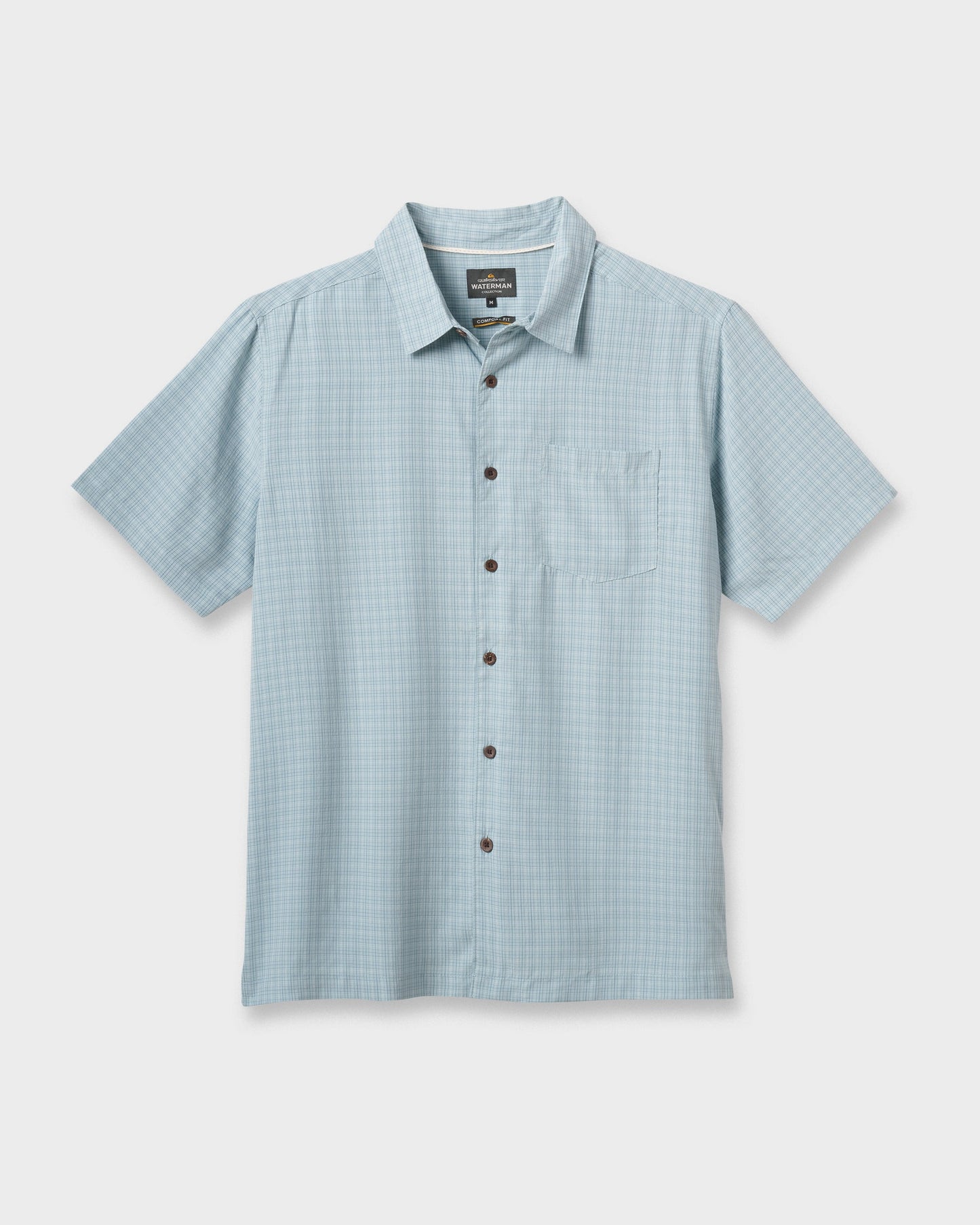 Quick Silver Waterman Checkmate Shirt - Sterling Blue