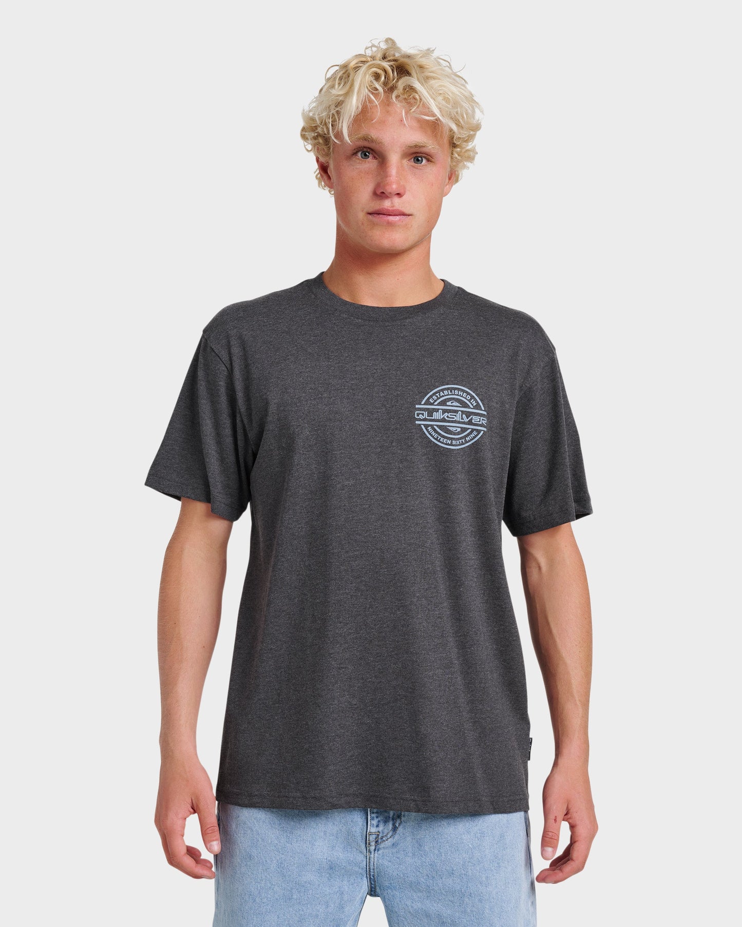 Quick Silver Mirrored Classic T-shirt - Charcoal Heather
