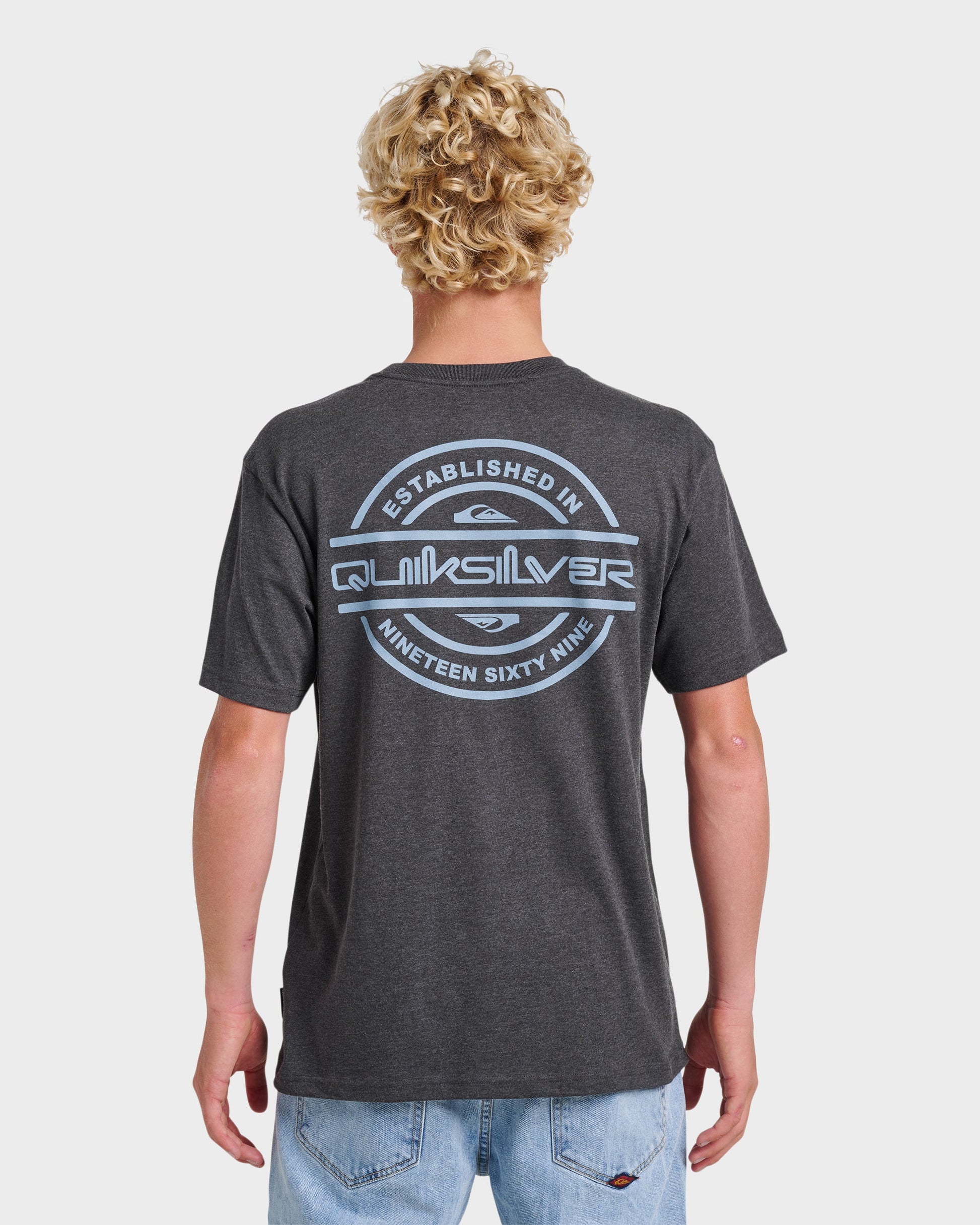 Quick Silver Mirrored Classic T-shirt - Charcoal Heather