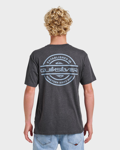 Quick Silver Mirrored Classic T-shirt - Charcoal Heather