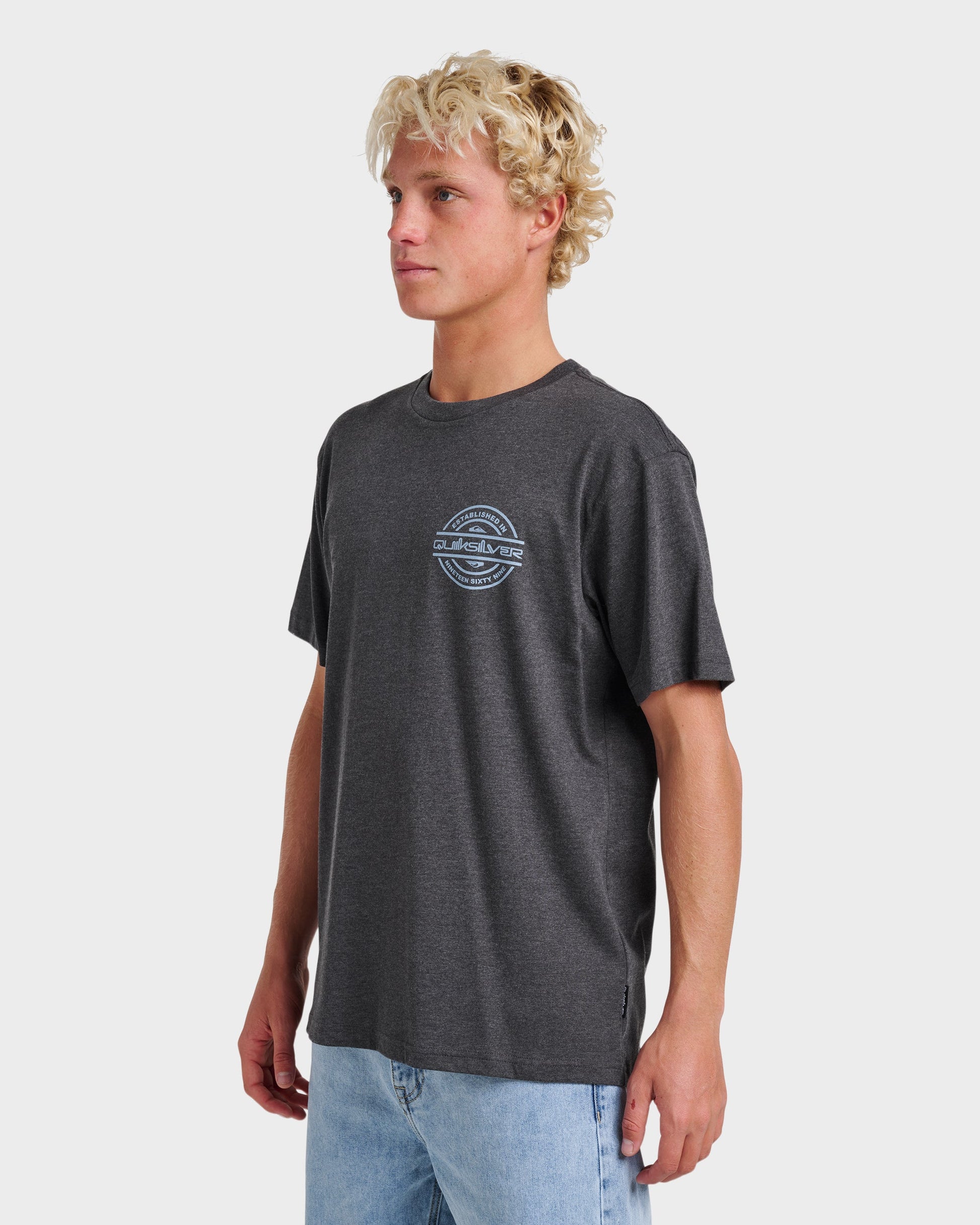 Quick Silver Mirrored Classic T-shirt - Charcoal Heather