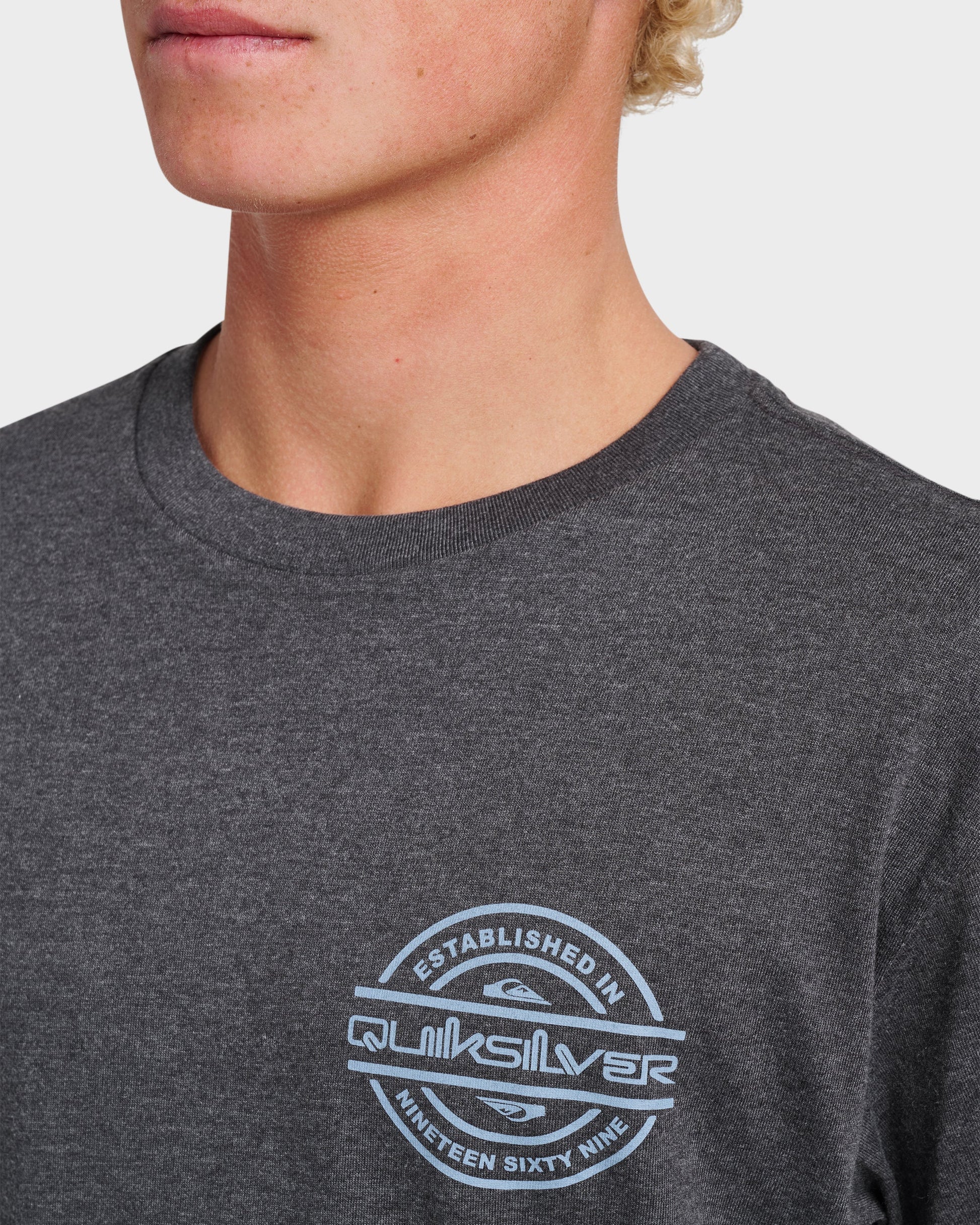 Quick Silver Mirrored Classic T-shirt - Charcoal Heather