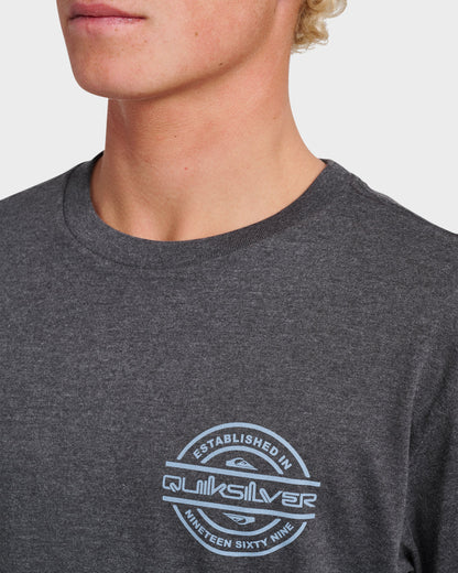 Quick Silver Mirrored Classic T-shirt - Charcoal Heather