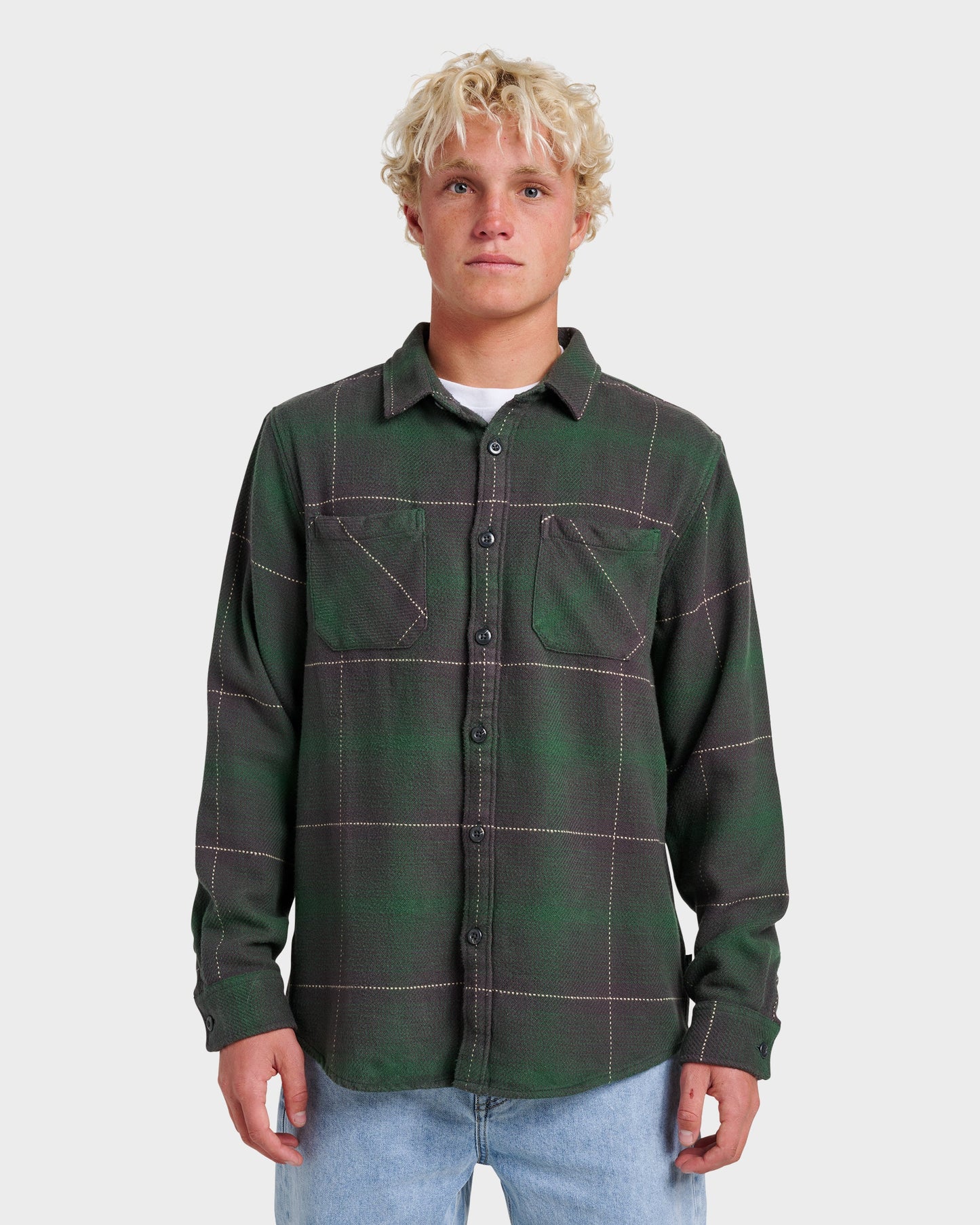 Quick Silver Dna Flannel Shirt - Garden Topiary