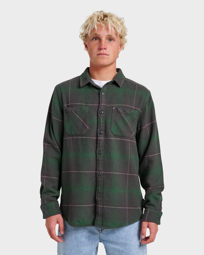 Quick Silver Dna Flannel Shirt - Garden Topiary