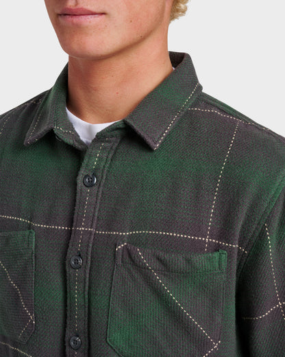 Quick Silver Dna Flannel Shirt - Garden Topiary