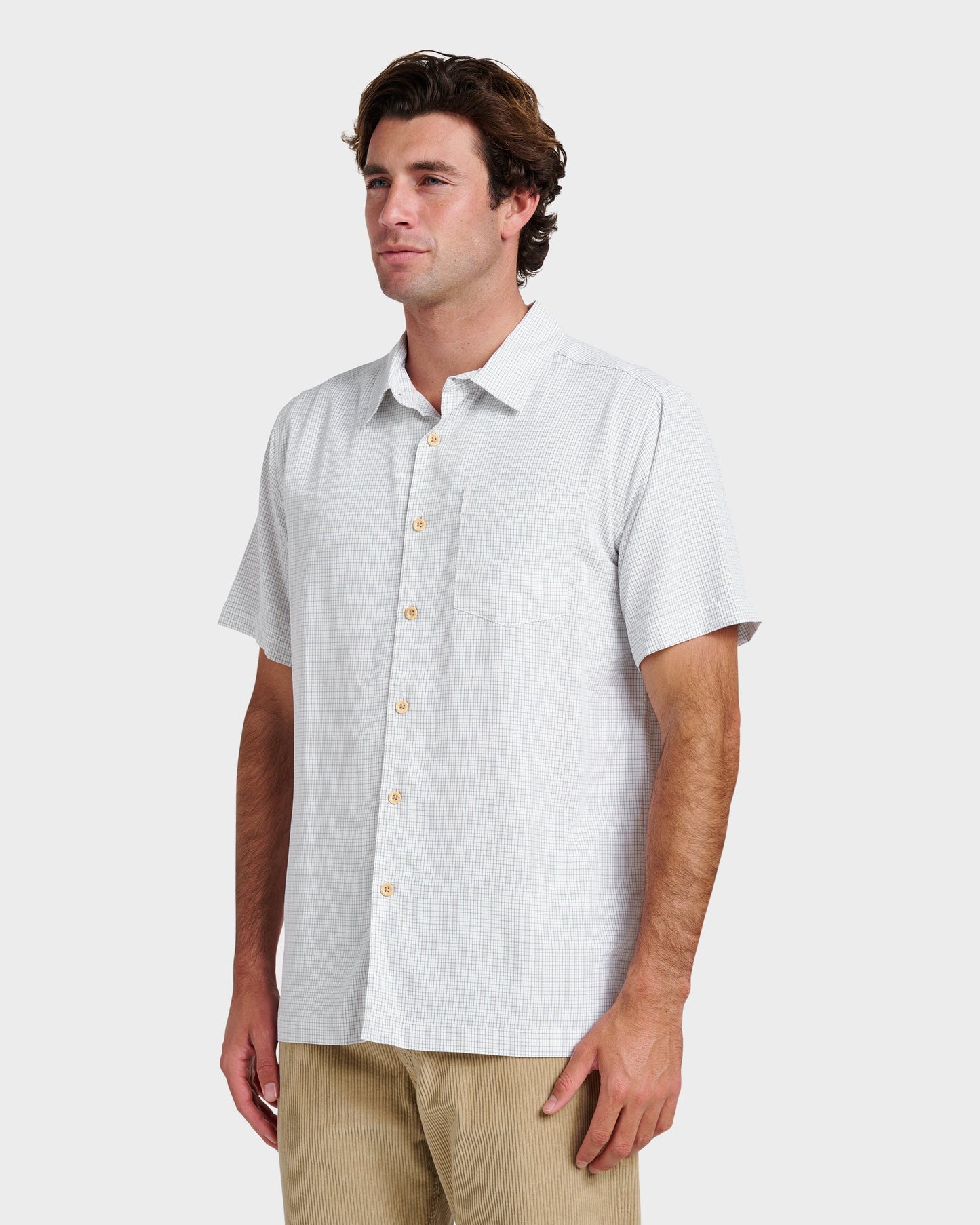 Quick Silver Waterman Checkmate Shirt - White