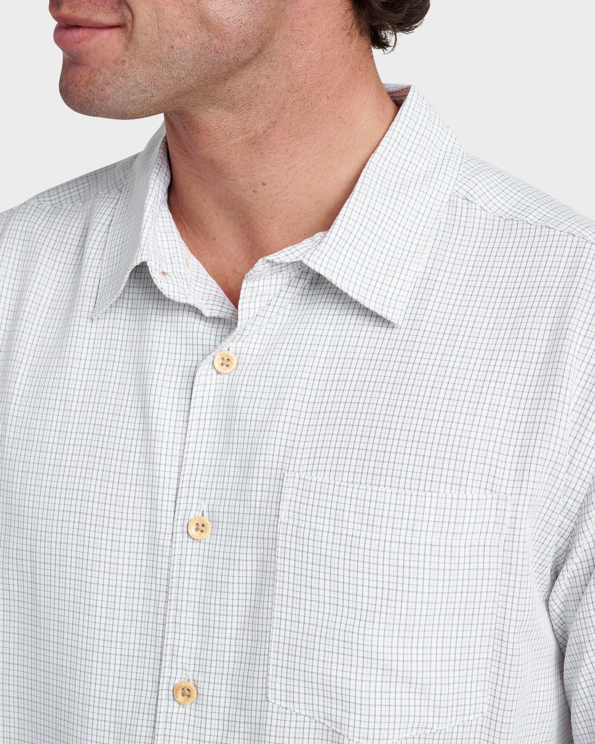 Quick Silver Waterman Checkmate Shirt - White
