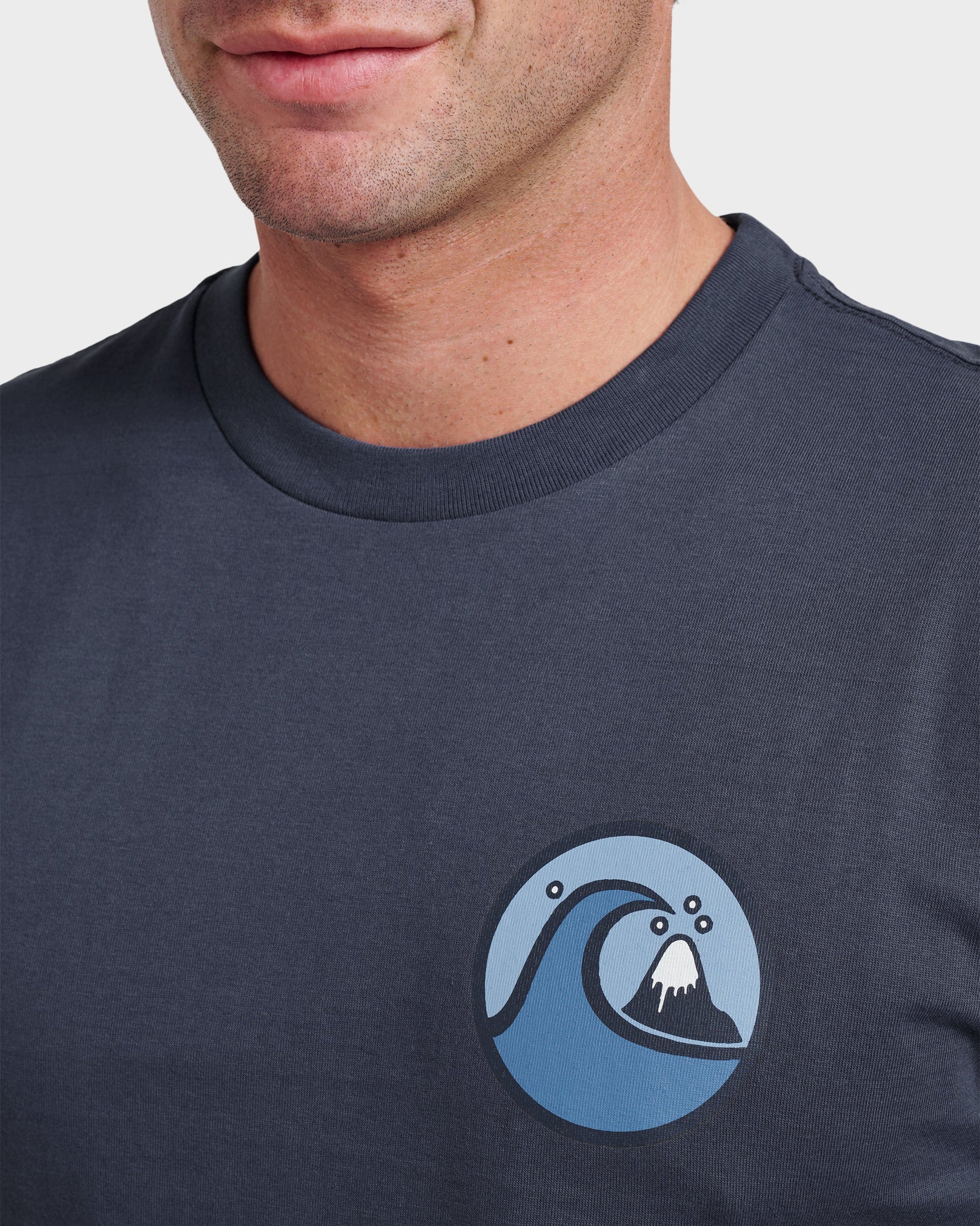 Quick Silver Jungle Wave Classic T-shirt - Navy