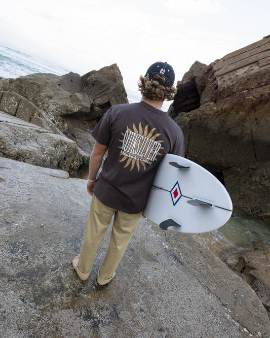 Quick Silver Sunny Side Up Classic T-shirt - Chocolate Brown