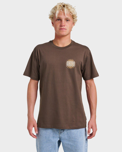 Quick Silver Sunny Side Up Classic T-shirt - Chocolate Brown