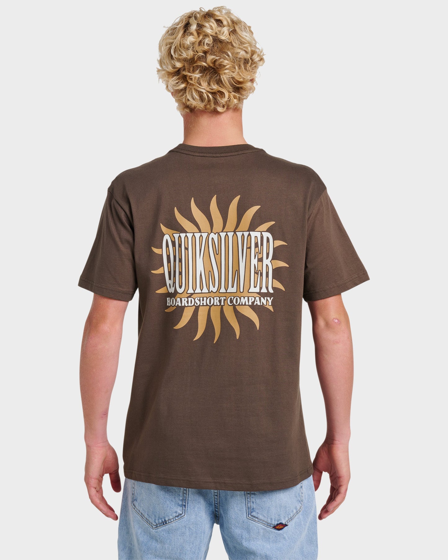 Quick Silver Sunny Side Up Classic T-shirt - Chocolate Brown