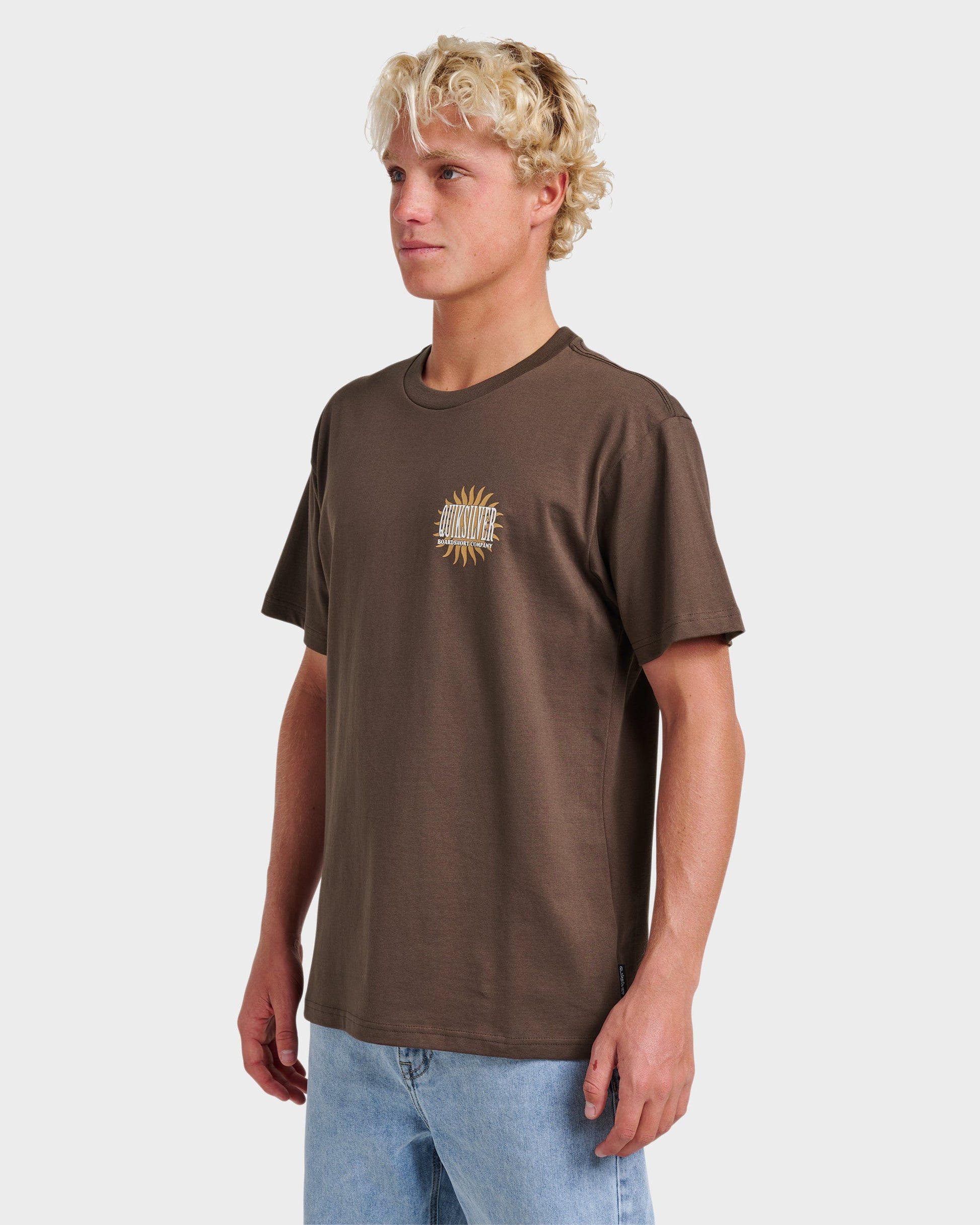 Quick Silver Sunny Side Up Classic T-shirt - Chocolate Brown
