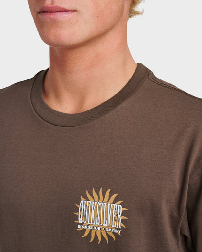 Quick Silver Sunny Side Up Classic T-shirt - Chocolate Brown