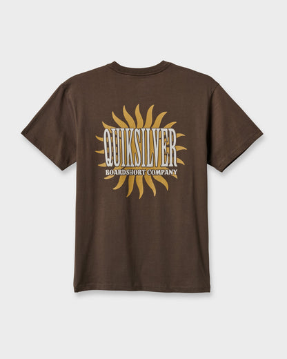 Quick Silver Sunny Side Up Classic T-shirt - Chocolate Brown