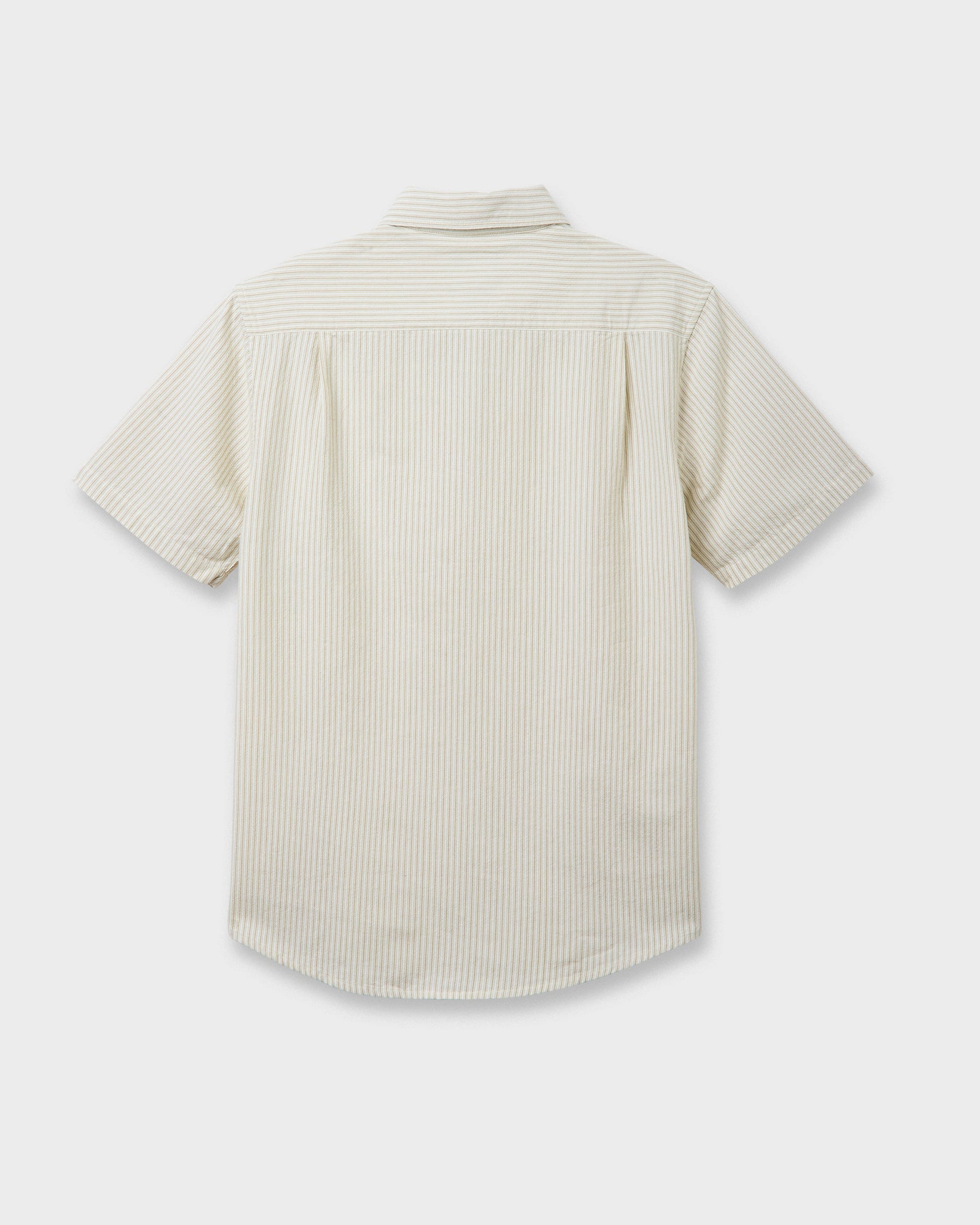 Quick Silver Oxford Stripe Classic Short Sleeve Shirt - Moonstruck