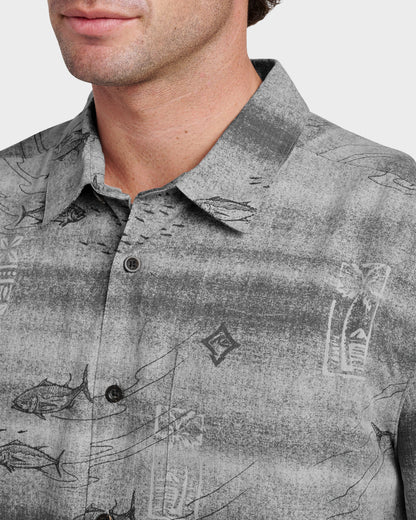 Quick Silver Waterman Go Fish Shirt - Phantom