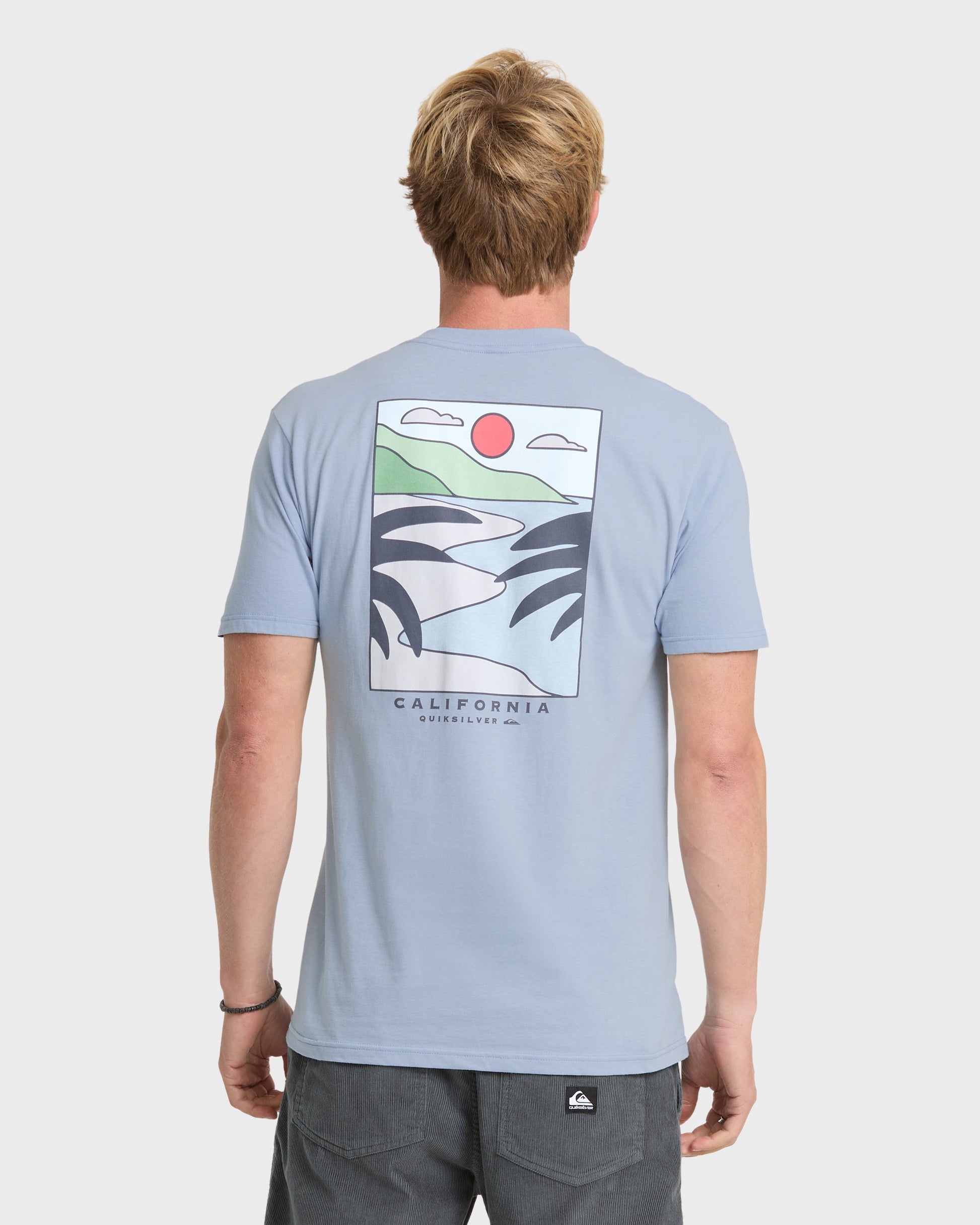 Quick Silver Ca PCH Cruisin T-Shirt - Ashley Blue