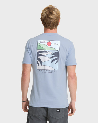 Quick Silver Ca PCH Cruisin T-Shirt - Ashley Blue