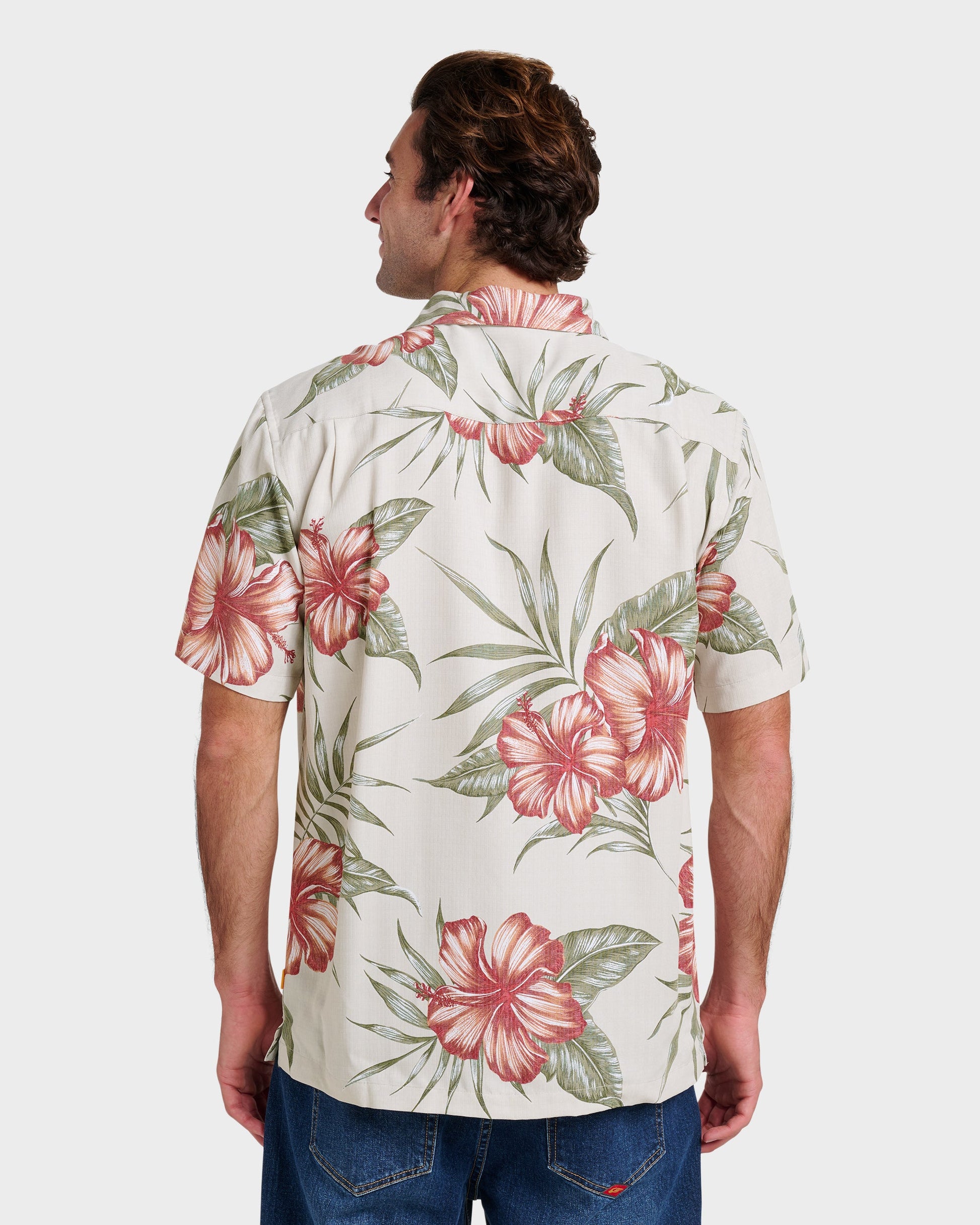 Quick Silver Waterman Tropical Dream Shirt - Moonbeam
