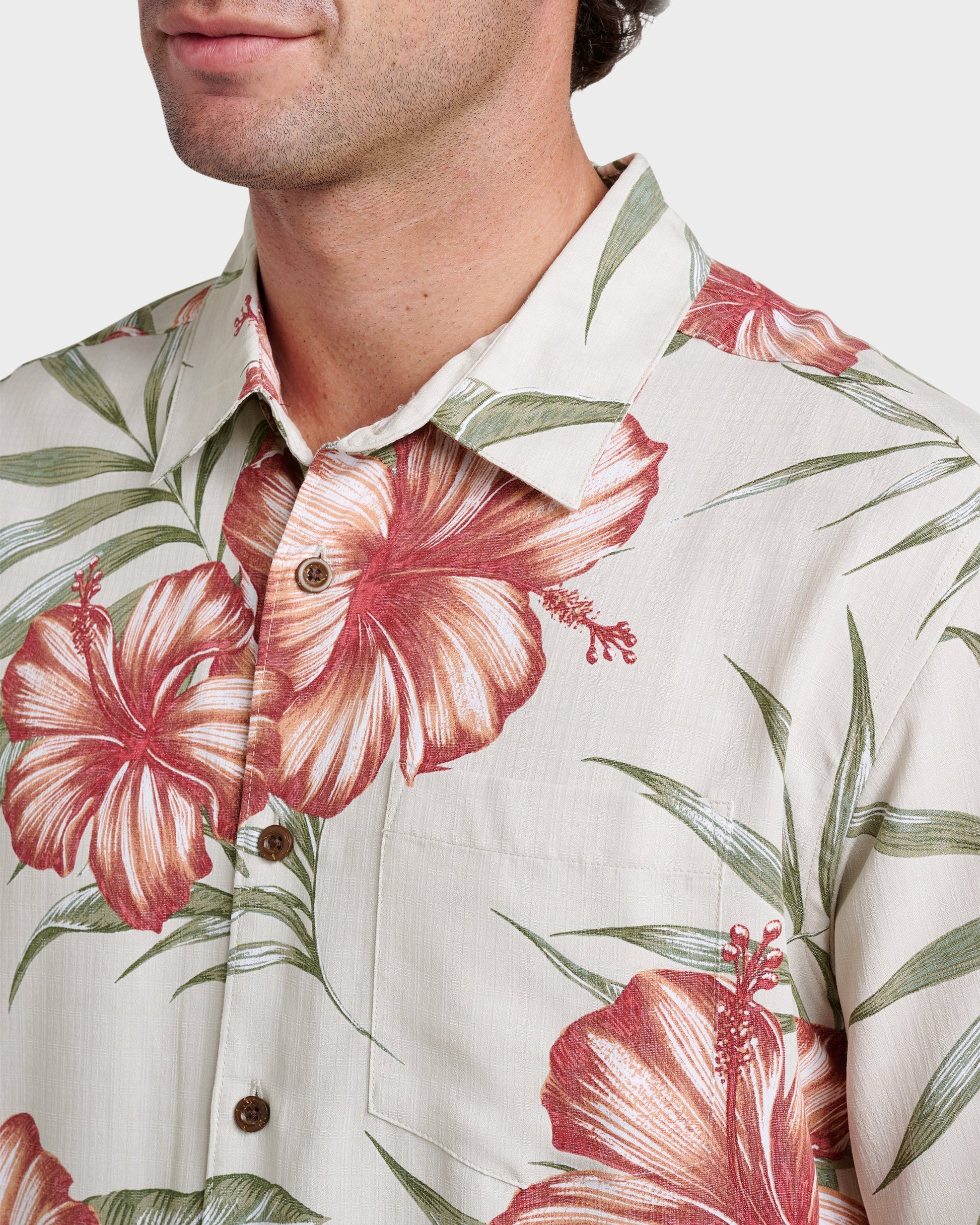 Quick Silver Waterman Tropical Dream Shirt - Moonbeam