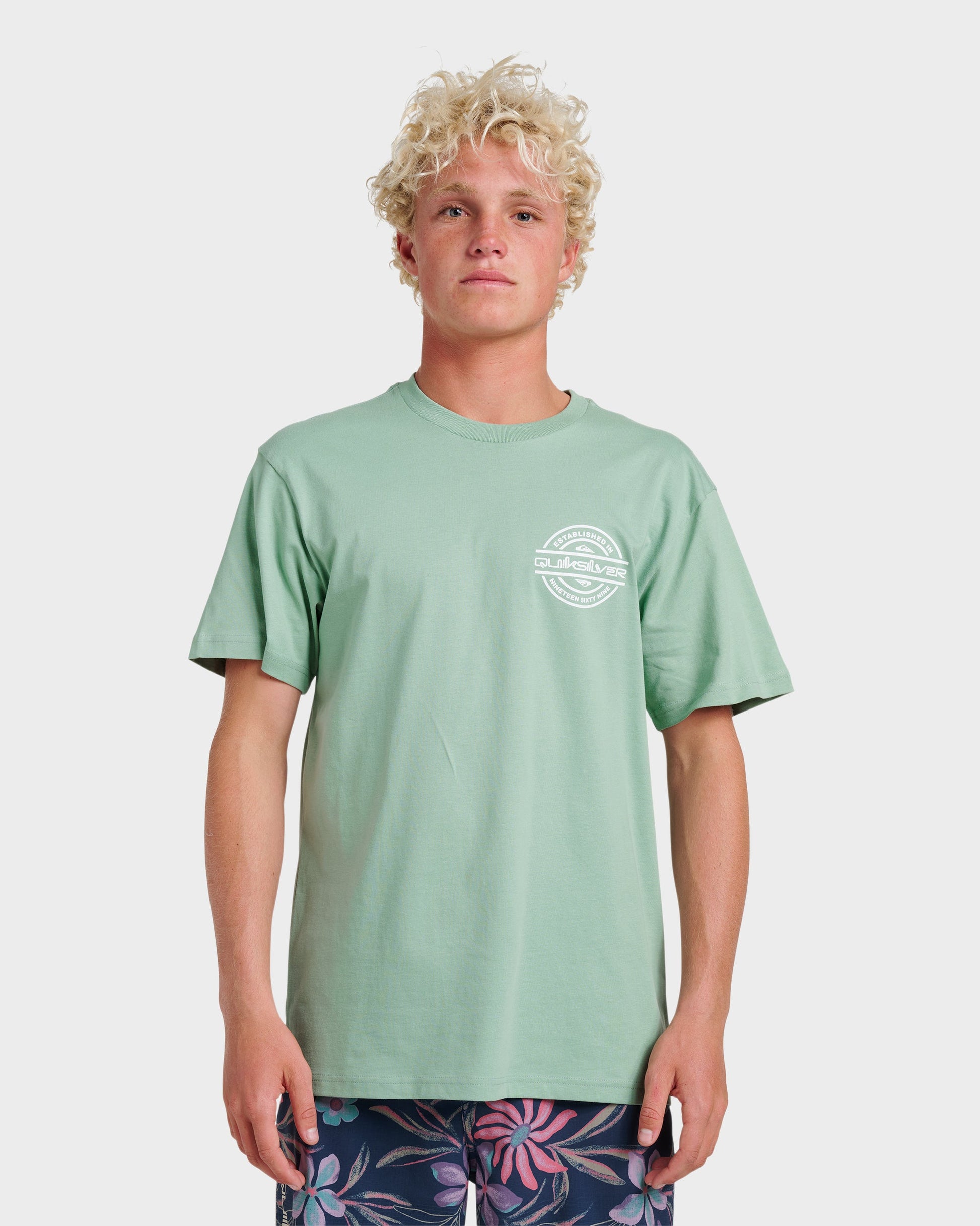 Quick Silver Mirrored Classic T-shirt - Granite Green
