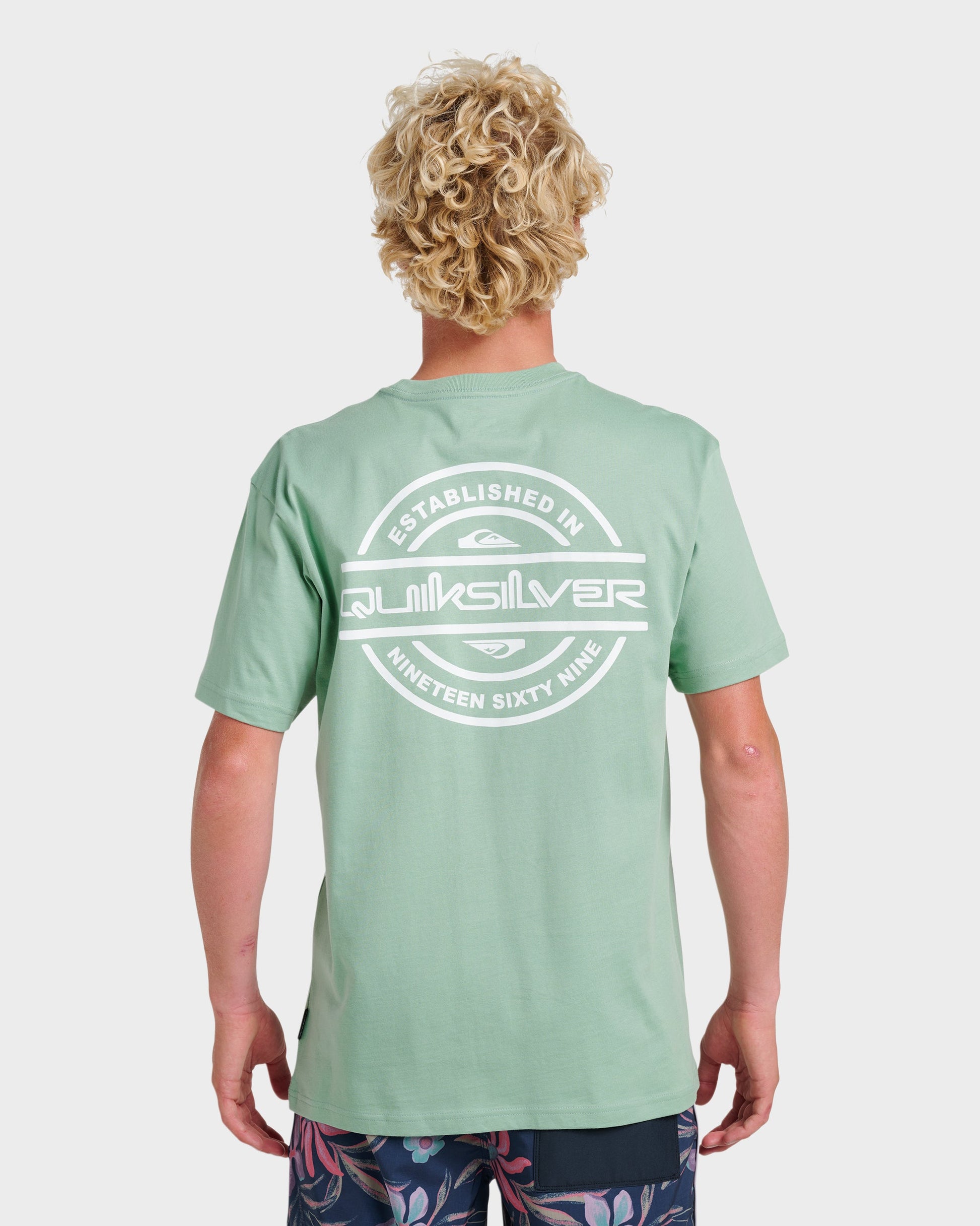 Quick Silver Mirrored Classic T-shirt - Granite Green
