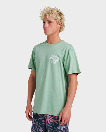 Quick Silver Mirrored Classic T-shirt - Granite Green