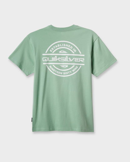 Quick Silver Mirrored Classic T-shirt - Granite Green