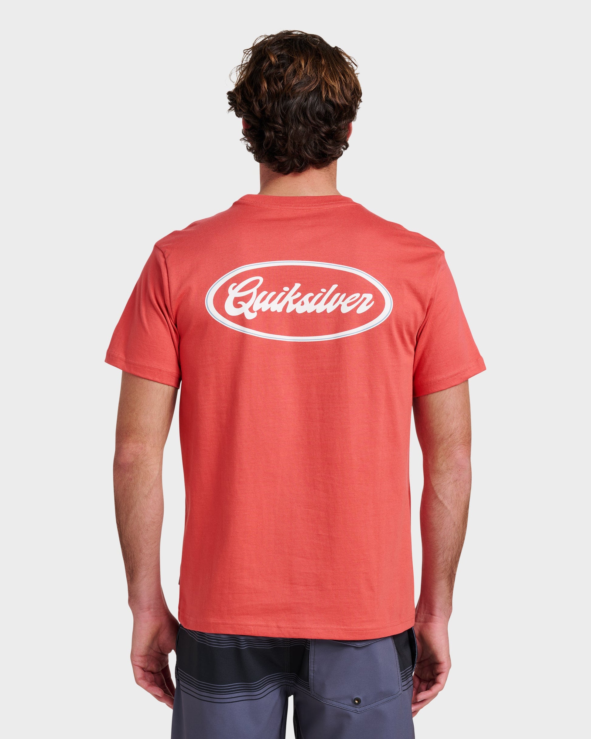 Quick Silver Mechanics Script Classic T-shirt - Mineral Red