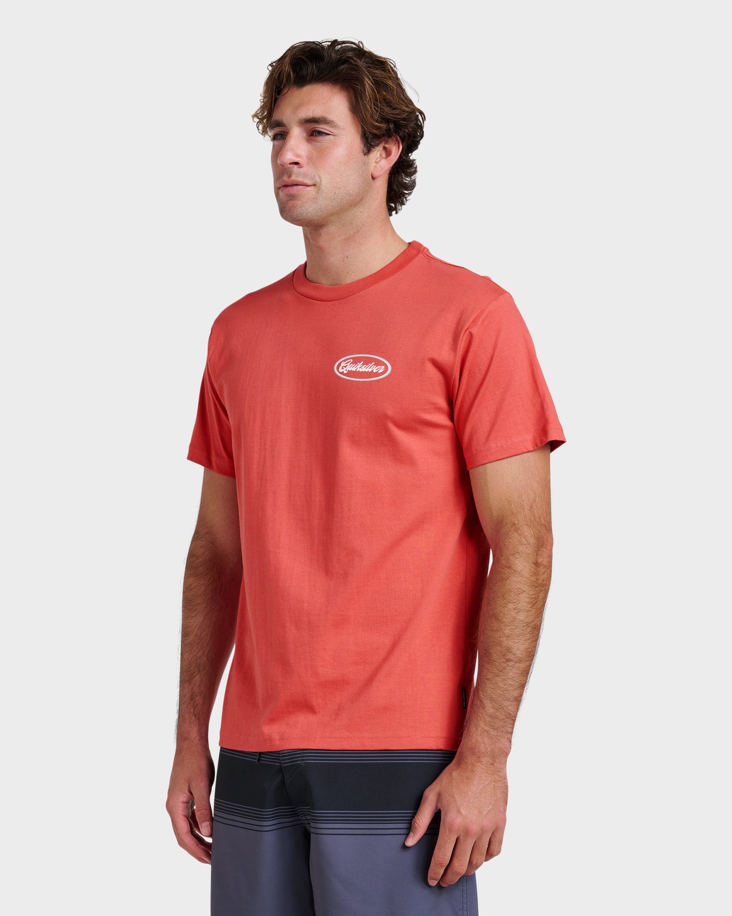 Quick Silver Mechanics Script Classic T-shirt - Mineral Red