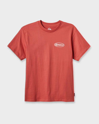 Quick Silver Mechanics Script Classic T-shirt - Mineral Red