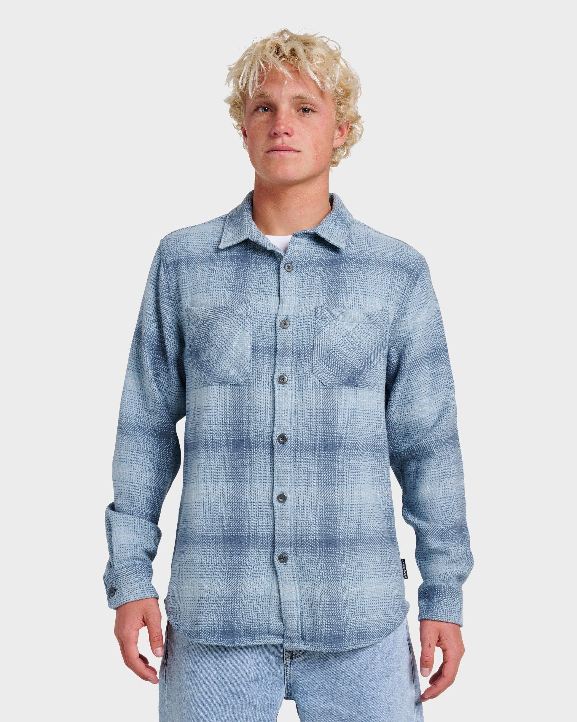 Quick Silver Dna Flannel Shirt - China Blue