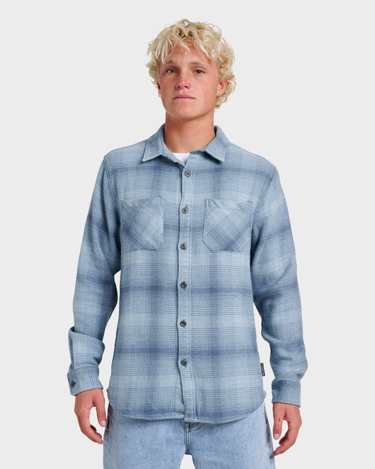 Quick Silver Dna Flannel Shirt - China Blue