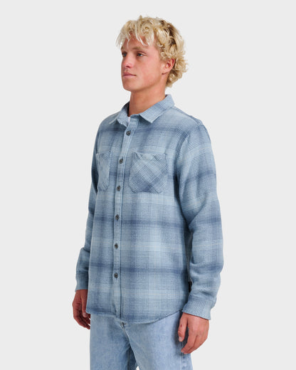 Quick Silver Dna Flannel Shirt - China Blue