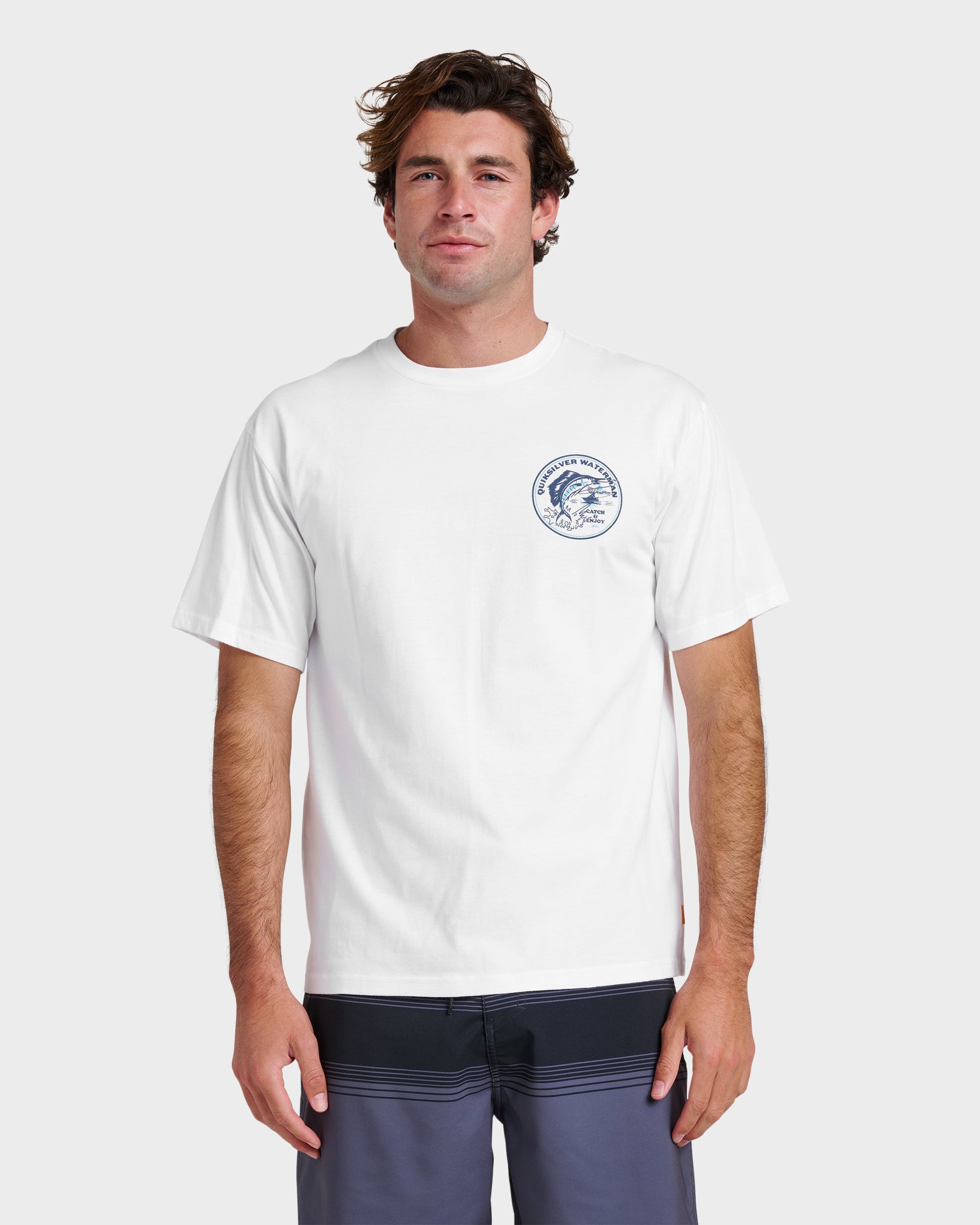 Quick Silver Waterman Catch & Release Classic T-shirt - White
