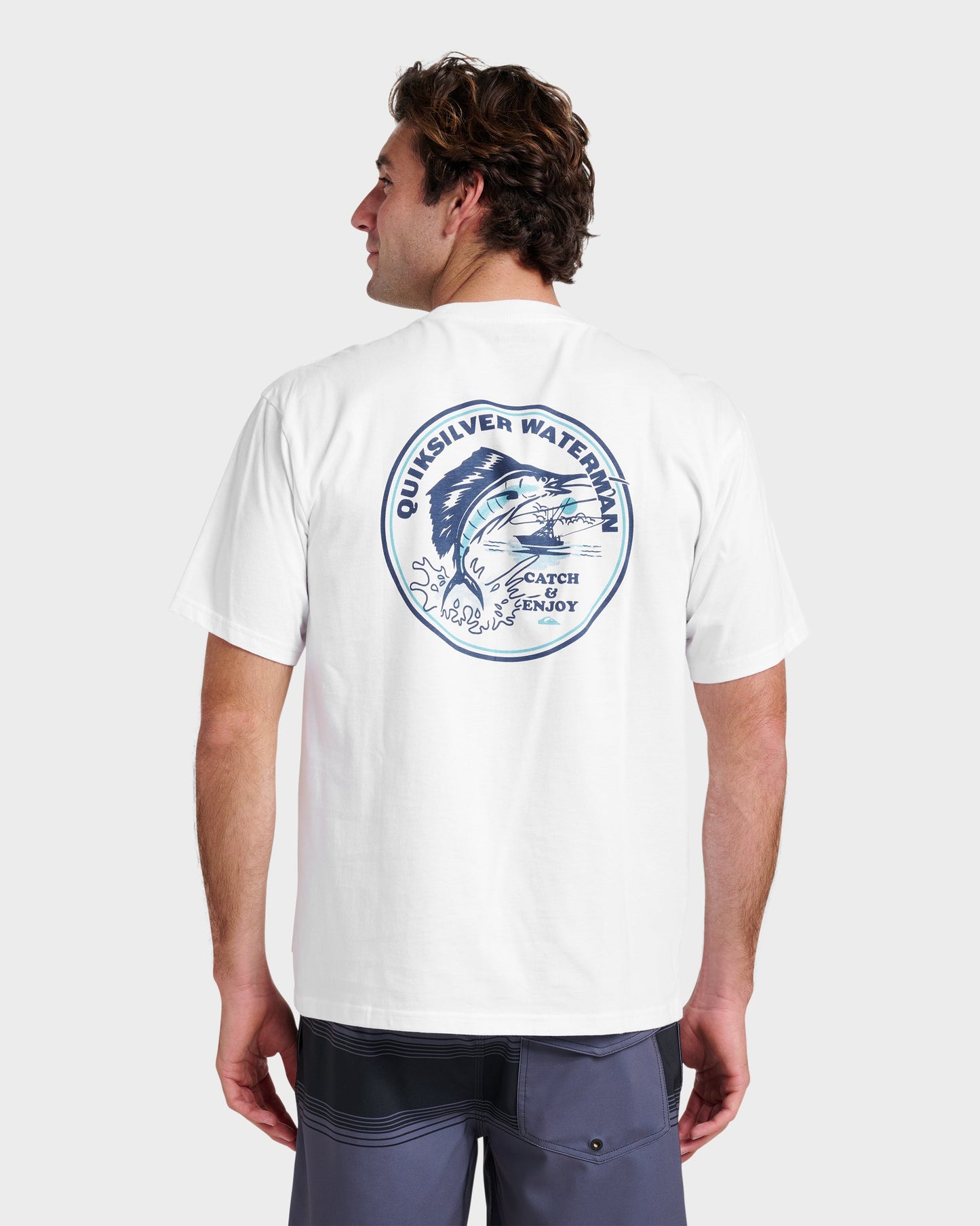 Quick Silver Waterman Catch & Release Classic T-shirt - White