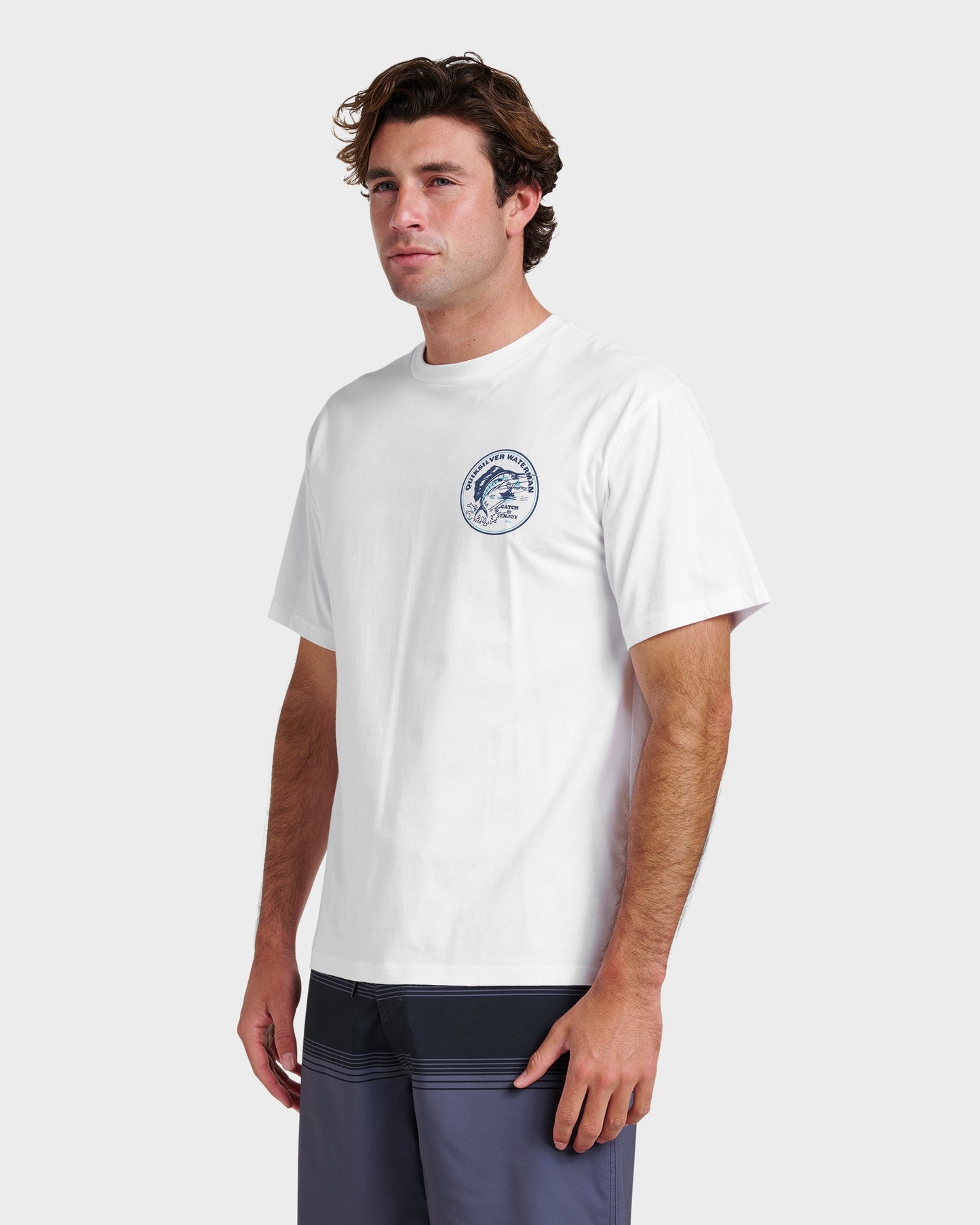 Quick Silver Waterman Catch & Release Classic T-shirt - White