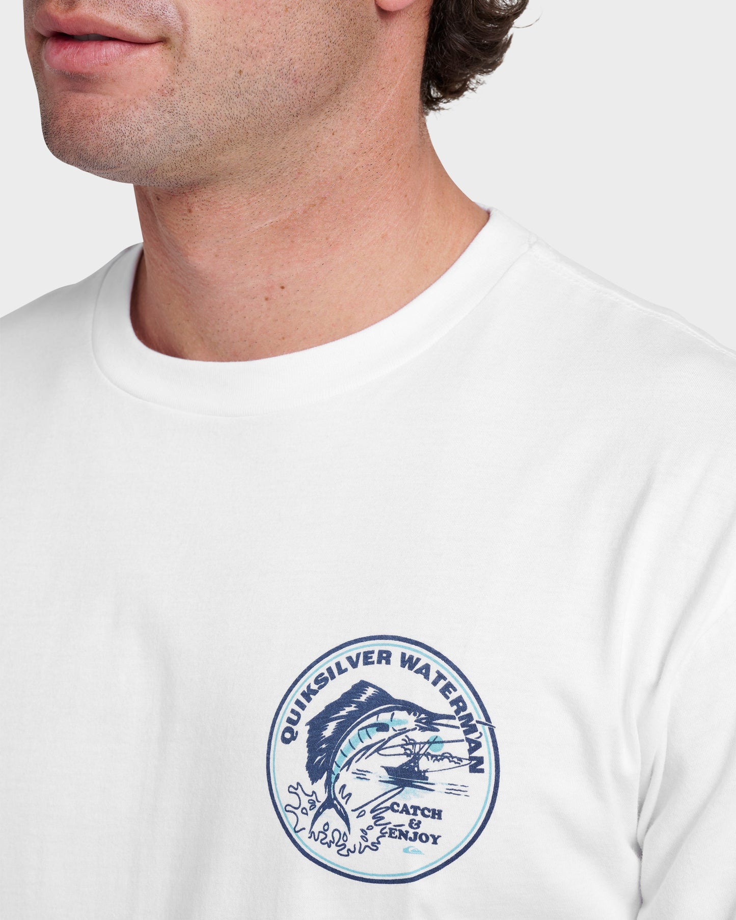 Quick Silver Waterman Catch & Release Classic T-shirt - White