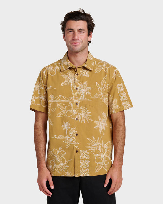 Quick Silver Waterman Scenic Drive Shirt - Wood Thrush