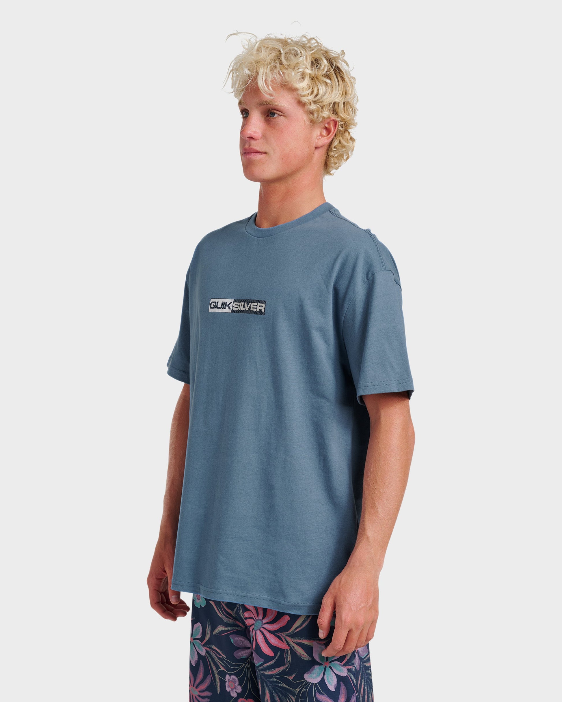 Quick Silver Saturn Tech Heavy Weight T-shirt - China Blue