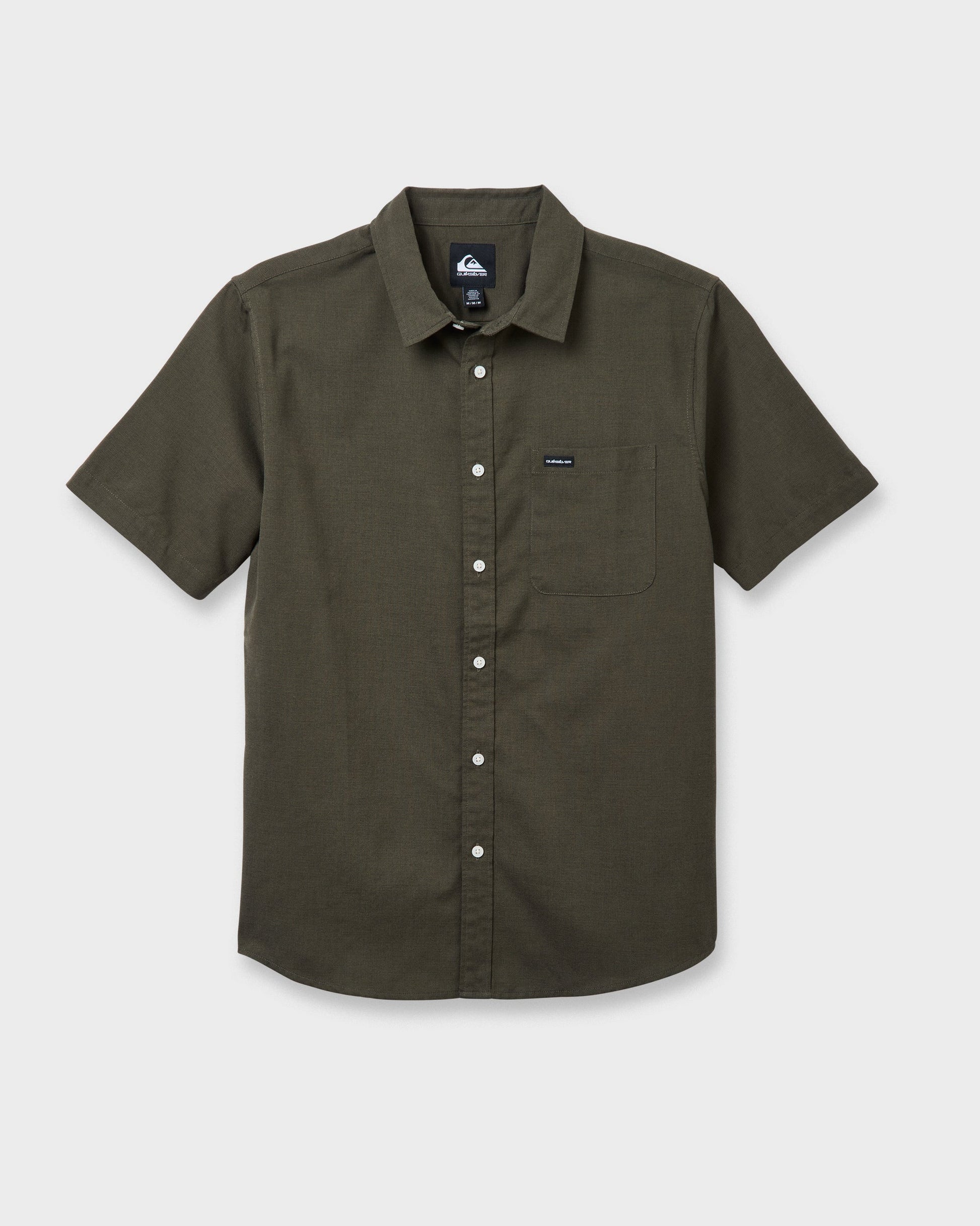 Quick Silver Shoreline Classic Short Sleeve Shirt - Grape Leaf