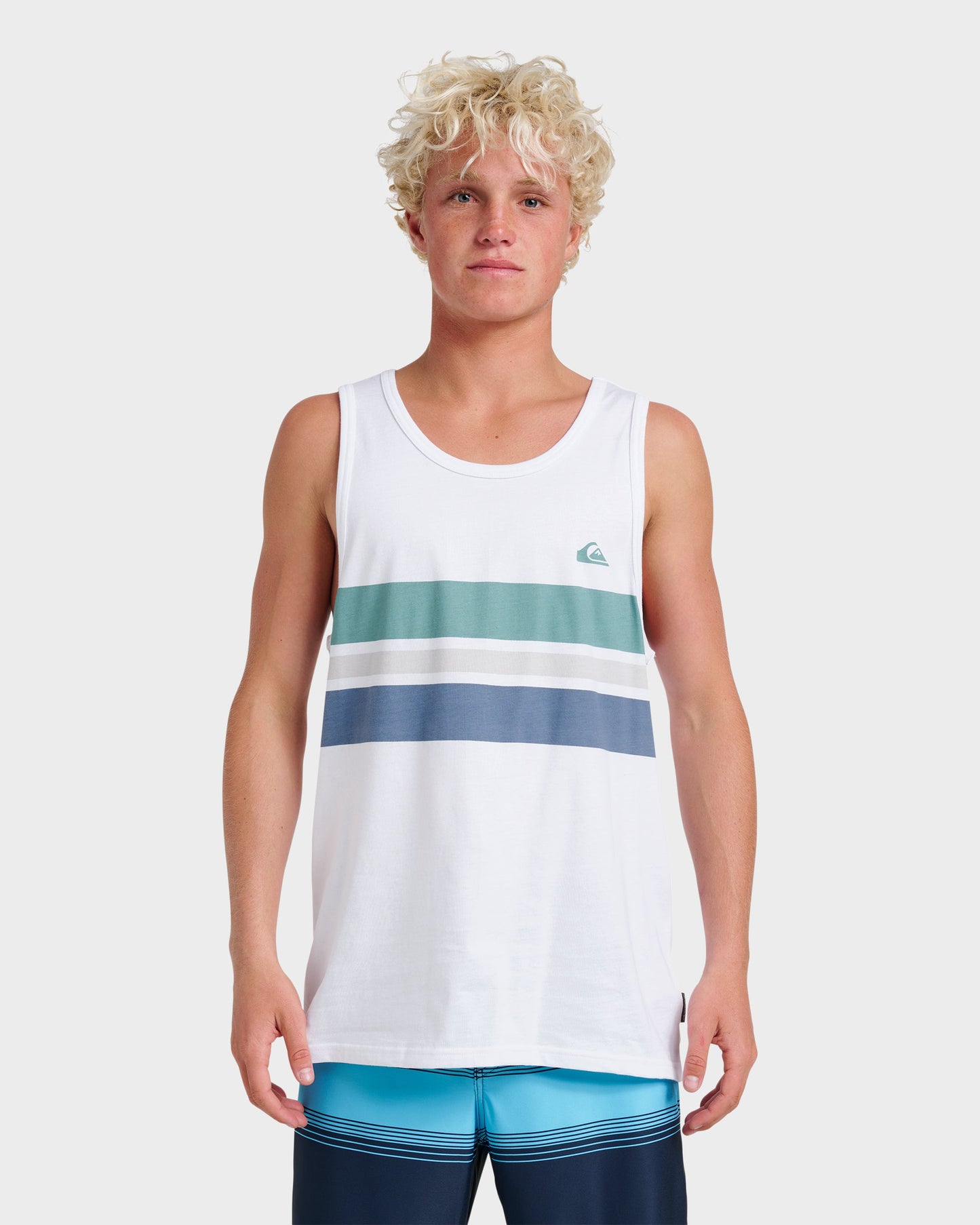 Quick Silver Og Stripe Tank - White