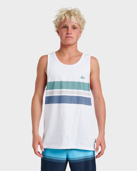 Quick Silver Og Stripe Tank - White